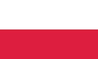 Polen vlag nationaal embleem grafisch element illustratie sjabloon ontwerp vector