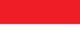 vector vlag van Indonesië. accuraat dimensies en officieel kleuren. symbool van patriottisme en vrijheid. deze het dossier is geschikt voor digitaal bewerken en het drukken van ieder maat.