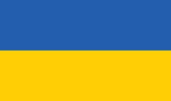 vector vlag van Oekraïne. kleur symbool geïsoleerd Aan wit achtergrond. Oekraïne vlag afbeelding.