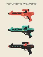 futuristische wapen vector illustraties