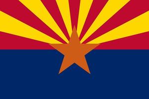 vlag Arizona vector illustratie symbool nationaal land icoon. vrijheid natie vlag Arizona onafhankelijkheid patriottisme viering ontwerp regering Internationale officieel symbolisch voorwerp cultuur