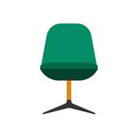 fauteuil voorkant visie meubilair vector icoon illustratie geïsoleerd. modern interieur comfortabel huis stoel kom tot rust vlak element