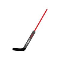 hockey stok atleet uniform teken sport- ijs. vlak kleur vector icoon geïsoleerd wit. spel uitrusting club