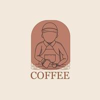 koffie logo sjabloon vector