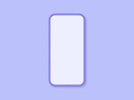 smartphone 3d Purper pastel kleur ontwerp, vector illustratie, eps10