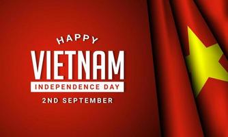 Vietnam onafhankelijkheid dag achtergrond ontwerp. vector