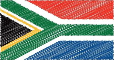 zuiden Afrika vlag transparant met waterverf verf borstel stijl vrij PNG vrij vector en PNG