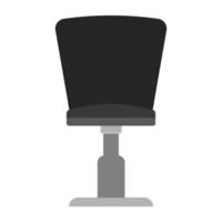 kapper stoel vector illustratie icoon ontwerp uitrusting salon. kapper kapper stoel wijnoogst stoel kapsel element symbool geïsoleerd wit. mode leer meubilair klassiek professioneel medeplichtig