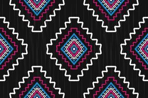 meetkundig etnisch oosters ikat naadloos patroon traditioneel. kleding stof tribal stijl. ontwerp voor achtergrond, behang, vector illustratie, kleding stof, kleding, tapijt, textiel, batik, borduurwerk.