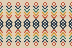 kleding stof etnisch patroon kunst. ikat naadloos patroon in stam. Amerikaans, Mexicaans stijl. ontwerp voor achtergrond, behang, vector illustratie, kleding stof, kleding, tapijt, textiel, batik, borduurwerk.