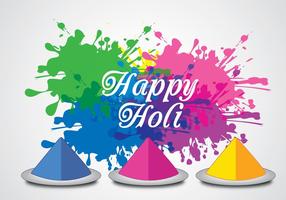 Happy Holi Achtergrond Vector