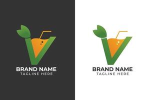 logo drinken sap sjabloon ontwerp vector