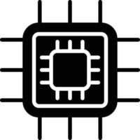 cpu glyph-pictogram vector