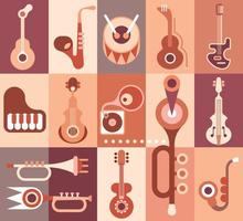 muziek- instrumenten vector illustratie