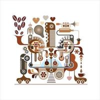 koffie machine vector illustratie