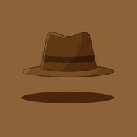 cowboy hoed bruin kleur vector