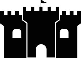 kasteel toren icoon Aan wit achtergrond. kasteel logo. vlak stijl. vector