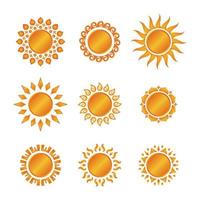 zon pictogramserie vector
