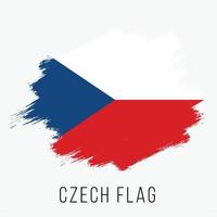 grunge Tsjechisch vector vlag
