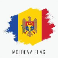 grunge Moldavië vector vlag