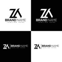 zk vector logo ontwerp sjabloon