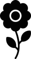 bloem glyph icoon vector