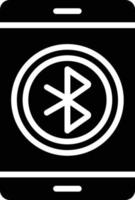 bluetooth glyph-pictogram vector