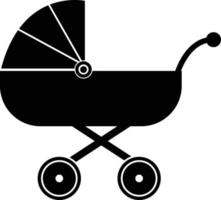 baby vervoer icoon Aan wit achtergrond. kinderwagen teken. vlak stijl. vector