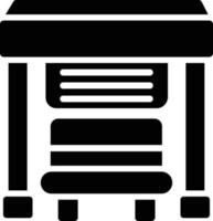bushalte glyph-pictogram vector