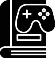 gaming boek glyph icoon vector
