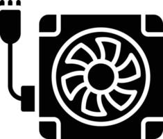 fan glyph icoon vector