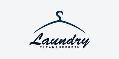 wasserij het wassen machine logo met creatief concept voor u wasserij zakenmensen icoon vector