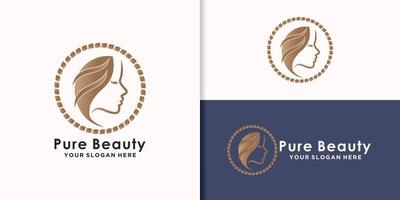 schoonheid logo branding sjabloon met creatief concept vector
