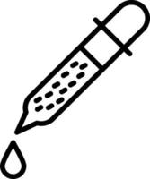chemisch vaccin lijn icoon vector