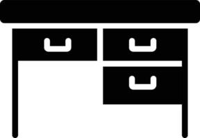 bureau glyph-pictogram vector
