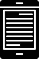 ebook glyph-pictogram vector