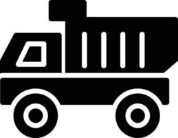 kipwagen vrachtauto glyph icoon vector