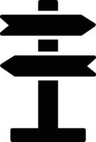 richting teken glyph icon vector