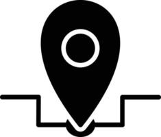 locatie glyph icoon vector