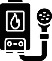 waterverwarmer glyph icoon vector