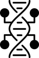 dna glyph-pictogram vector