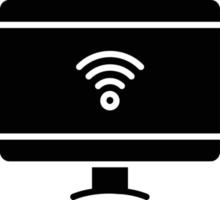 smart tv glyph-pictogram vector