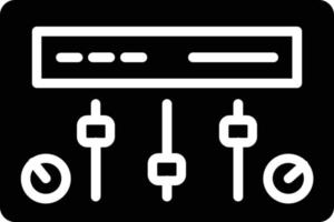 glyph-pictogram van het bedieningspaneel vector