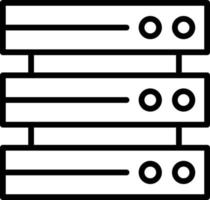 pictogram voor databaselijn vector