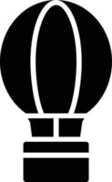 hete luchtballon glyph icoon vector