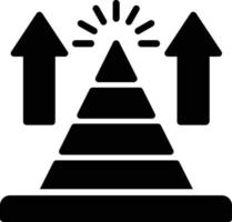 piramidediagram glyph-pictogram vector