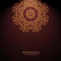 luxe mandala gouden colorwith stijlvolle achtergrond vector