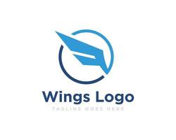 Vleugels logo icoon ontwerp vector