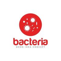 bacterie logo ontwerp vector sjabloon