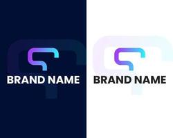 brief f en s Mark modern logo ontwerp sjabloon vector